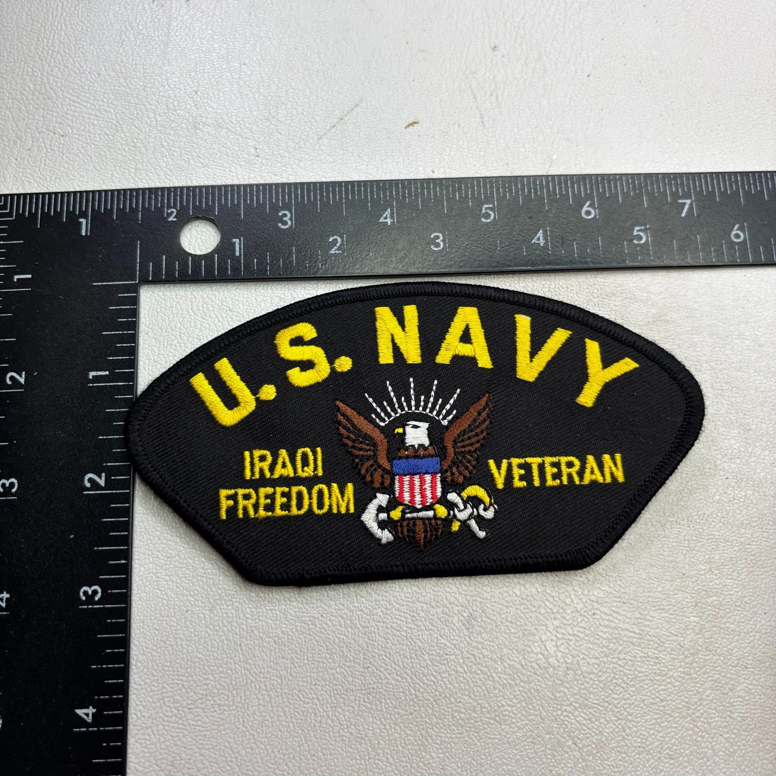 U.S. NAVY IRAQI FREEDOM VETERAN Hat Patch (Military) 621J