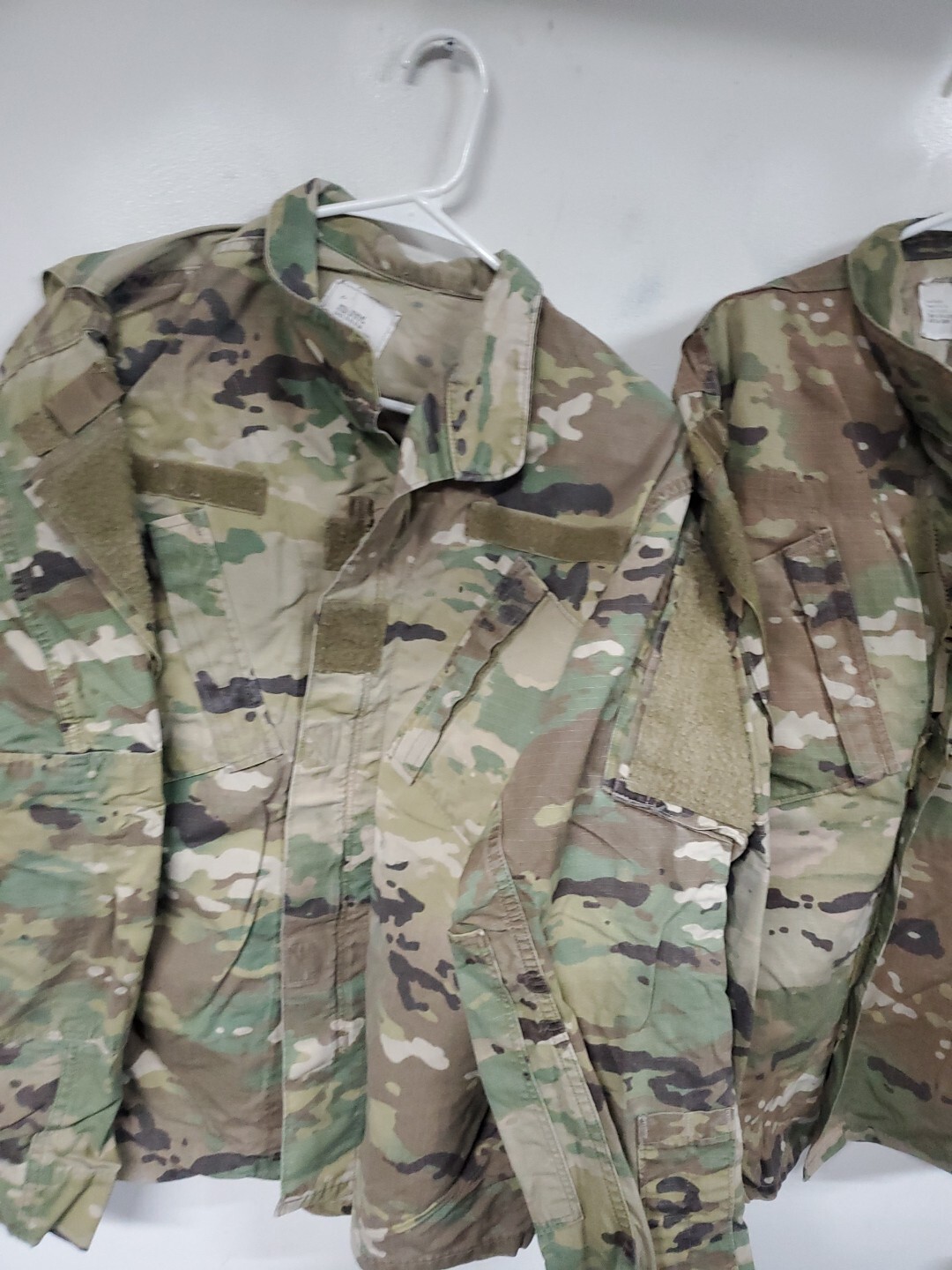 2 Small Regular Used USGI Scorpion W2 OCP Combat Uniform top jacket 50/50 S
