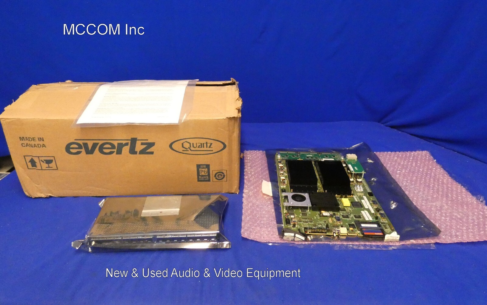 Evertz 3067VIP10G-3G-HW Advanced Multi-Image Display Board w/ backplane Open Box