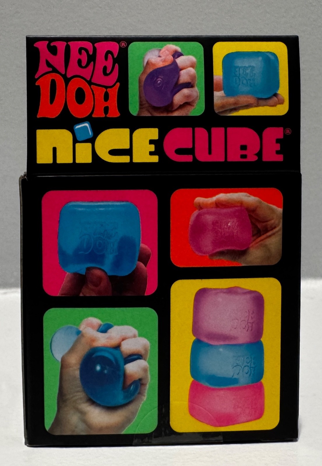 Nee Doh Nice Cube - Super Solid Squish! (Purple) - Brand New/Factory Sealed!