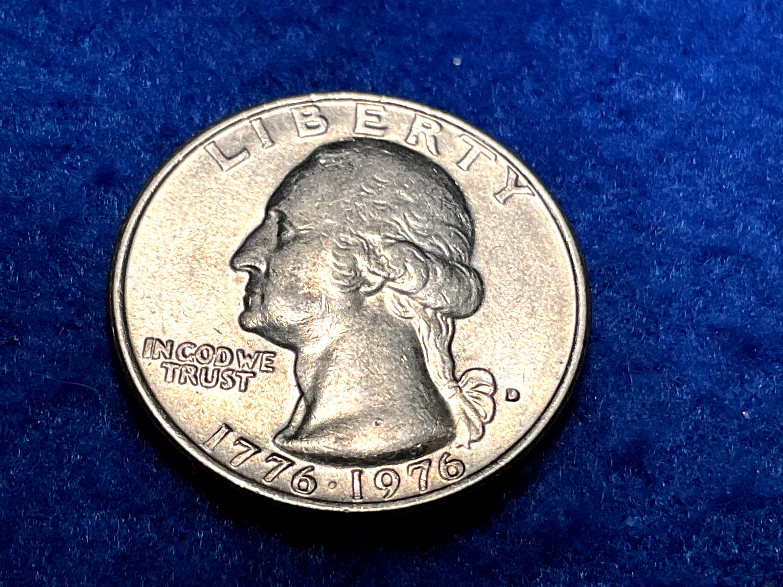 1976-D Bicentennial Quarter Filled-In Mint Mark Deep Punch Uncirculated $19.99
