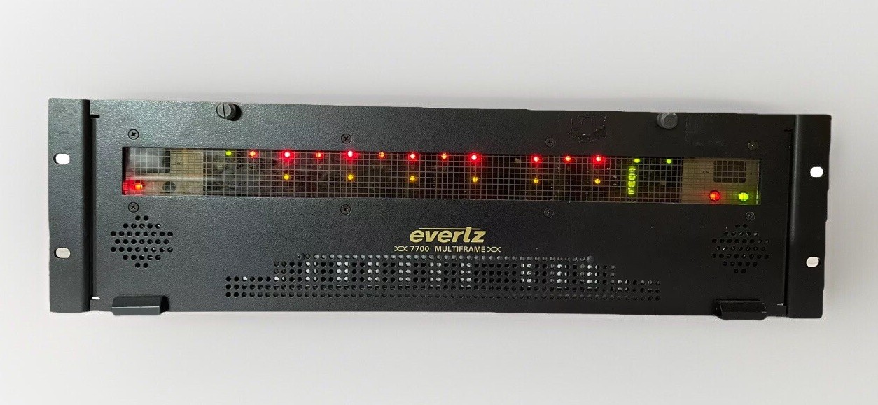 Evertz 7700FR-C 7700 Multi-Frame Chassis with 13 Cards *Read
