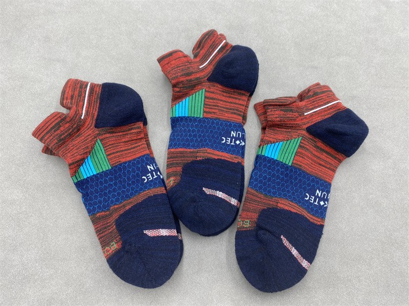 3 Pairs Bombas Honeycomb Men's Unisex Running Ankle Sock Size Large Multicolor