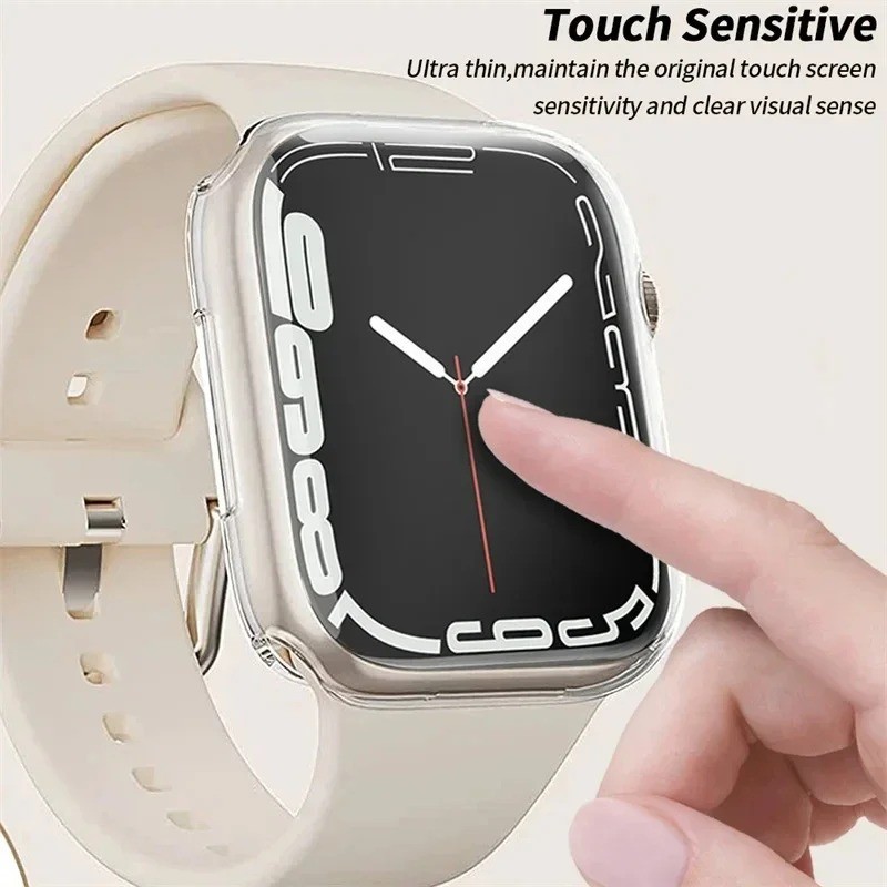 Apple Watch TPU Screen Protector Case Full Cover Shockproof Bumper 38-45mm
