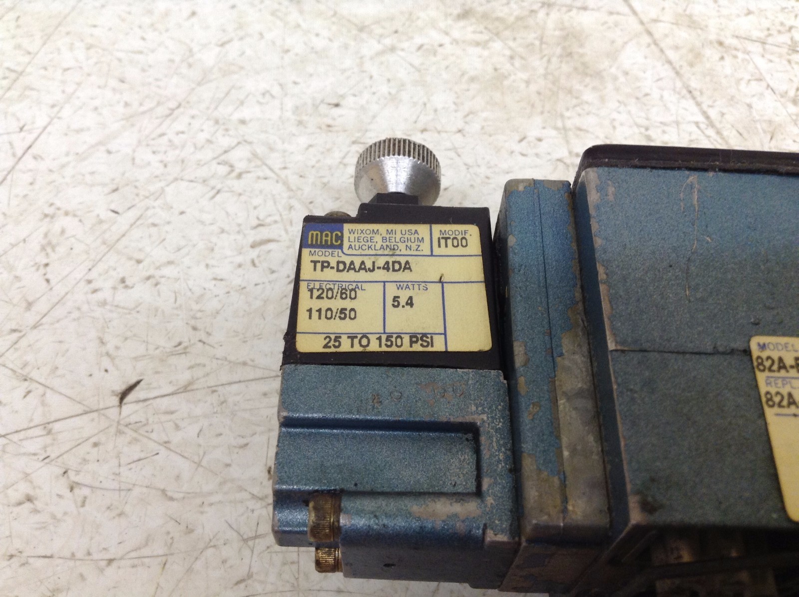 MAC TP-DAAJ-4DA 82A-BC-CAA-TP-DAAP-4DA Valve TPDAAJ4DA 82ABCCAATPDAAP4DA