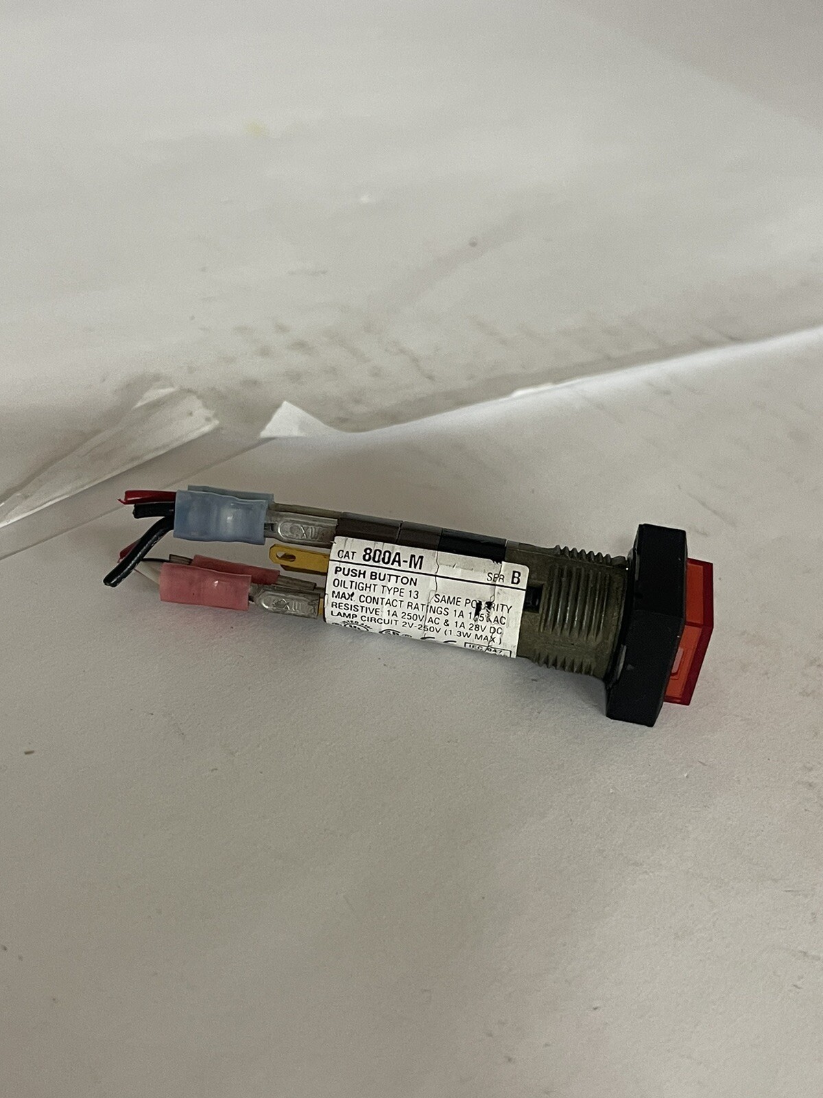 Allen Bradley 800A-M Push Button Red SER B