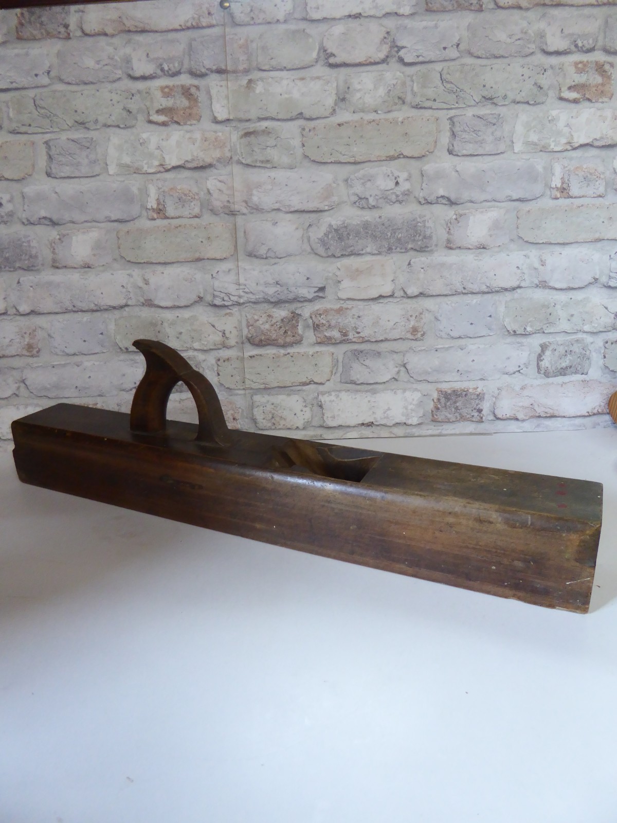Very Large Vintage Wooden Block Plane Woodworking Tool 25.5" 65cm Rustic Decor