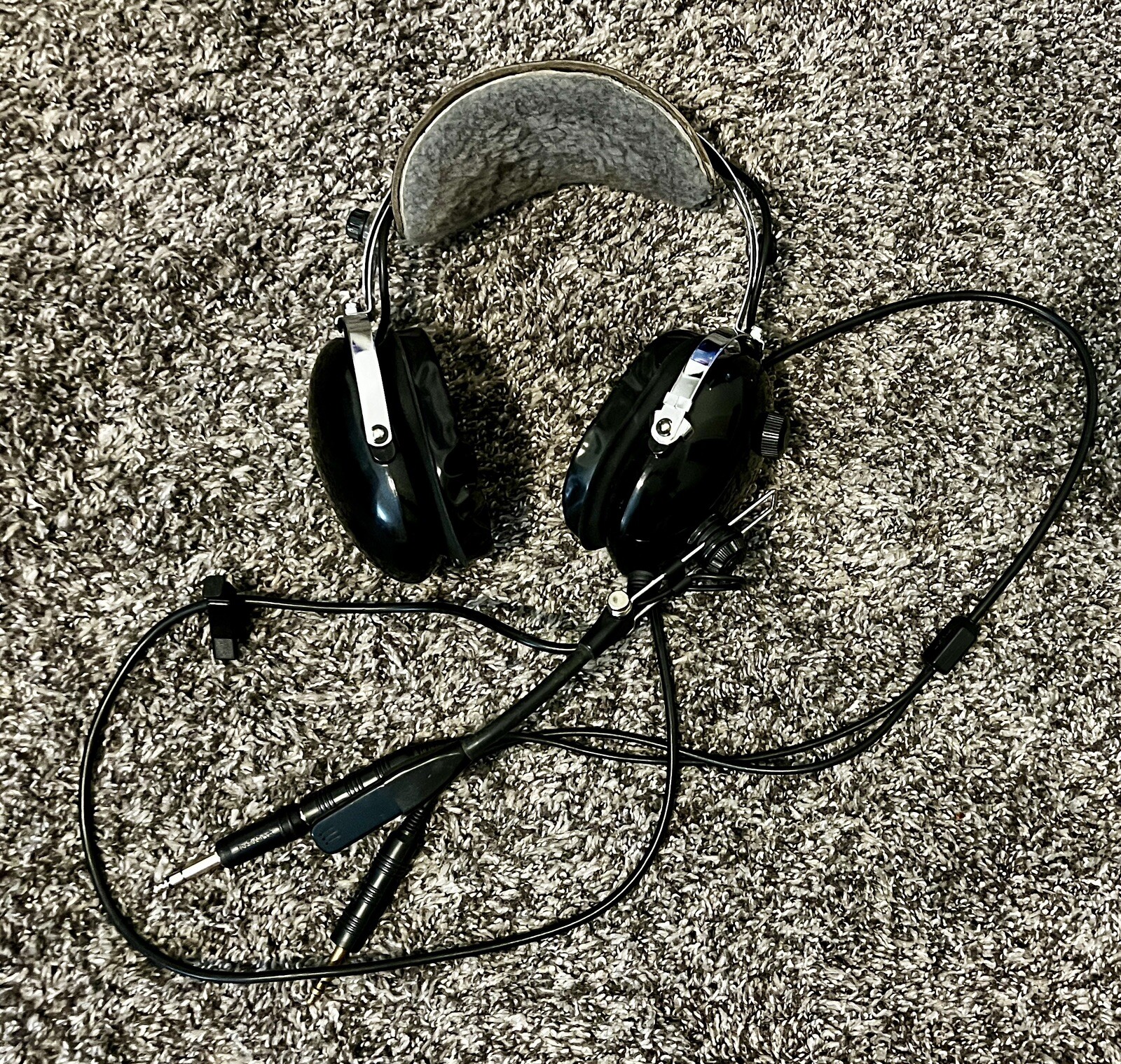 Oregon Aero Services T-60-VHA Soft Top Military Aviation Headset w/ Microphone