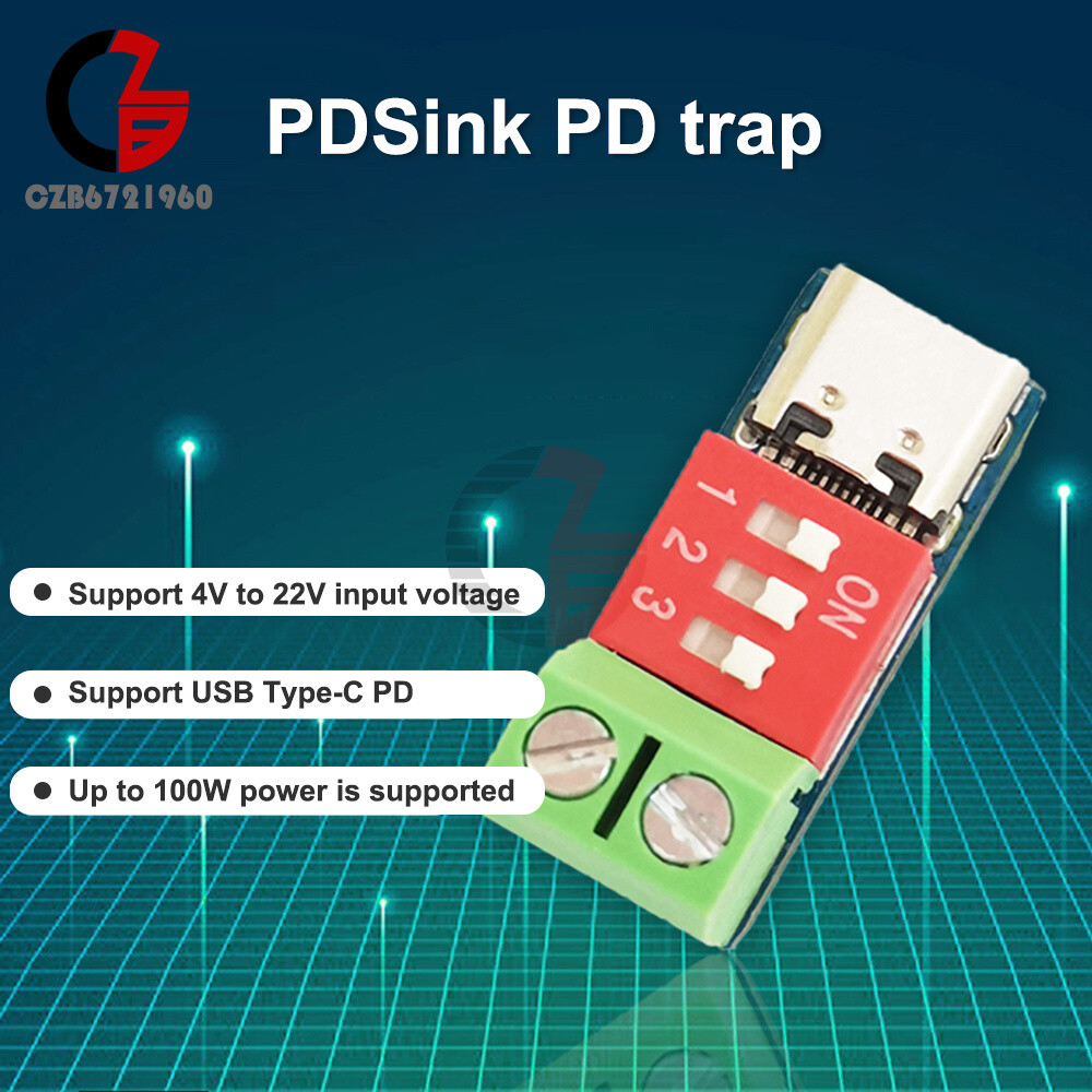 10PCS USB Type-C PD QC PD decoy Fast Charging Test Board Adjustable Voltage 5~20