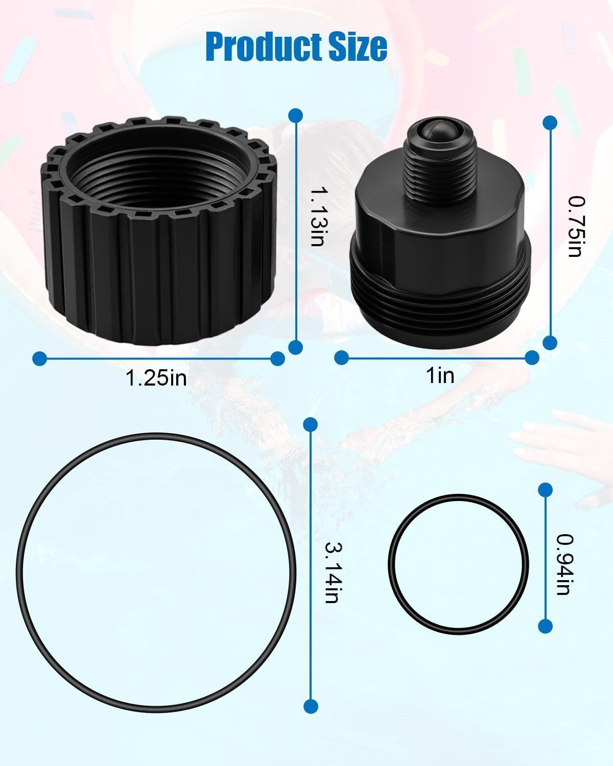 3 Sets 2 Port 3 Port Pool Valve Rebuild Kit Fits Jandy Gray 2133 1132