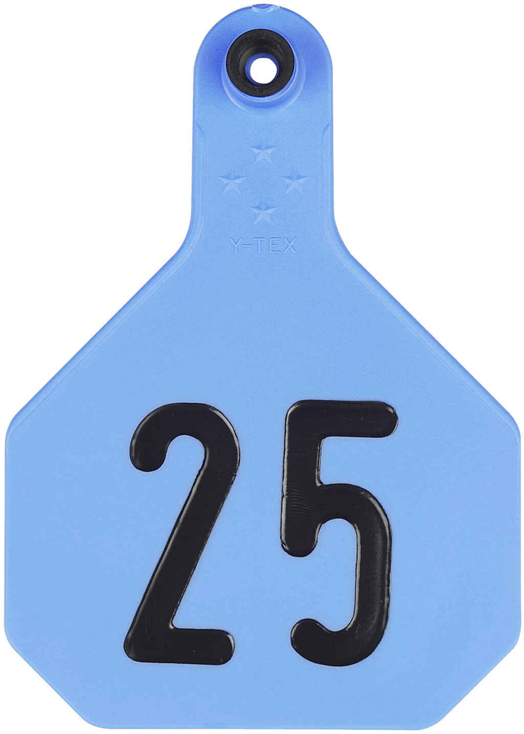 Y-Tex Large 4 Star Cattle Ear Tags Blue Numbered 26-50