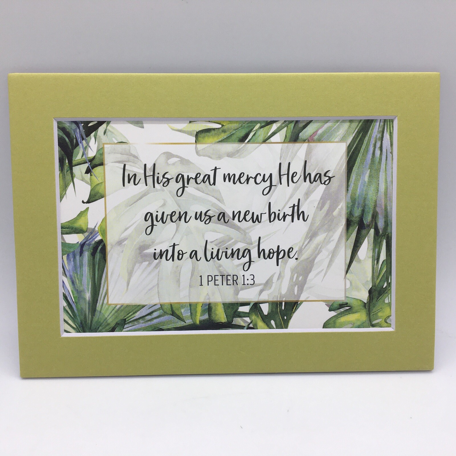 New Handmade 5x7 (Matted 4x6) Religious Scripture Inspirational Free Ship 372