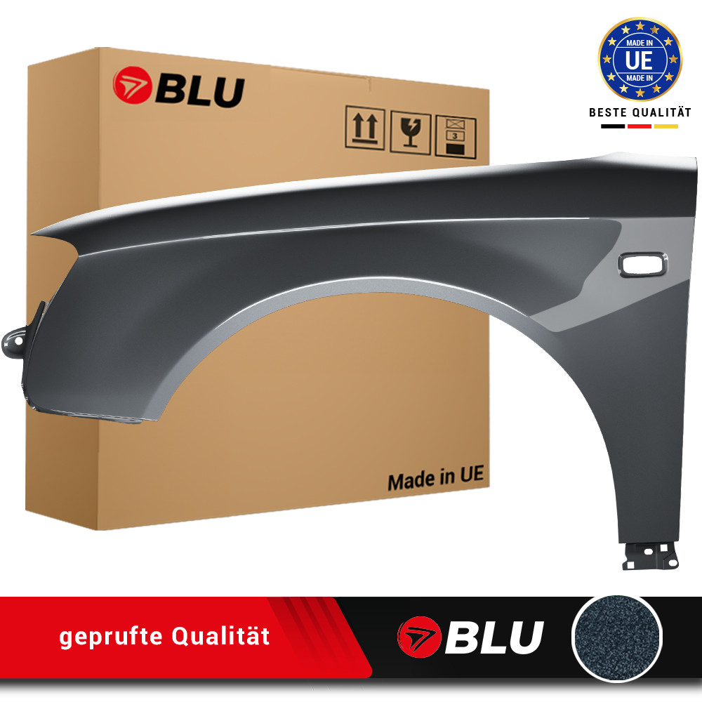 Fender For Audi A4 B7 LZ7S Left Grey 04-08 Front Painted New