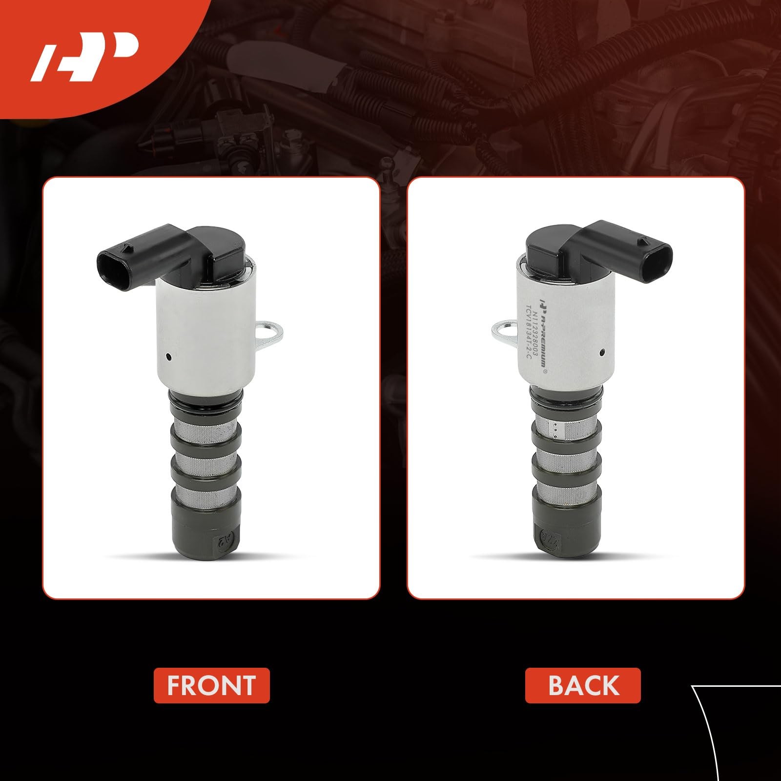 A-Premium 2-PC Engine Variable Valve Timing (VVT) Solenoid Compatible with Audi