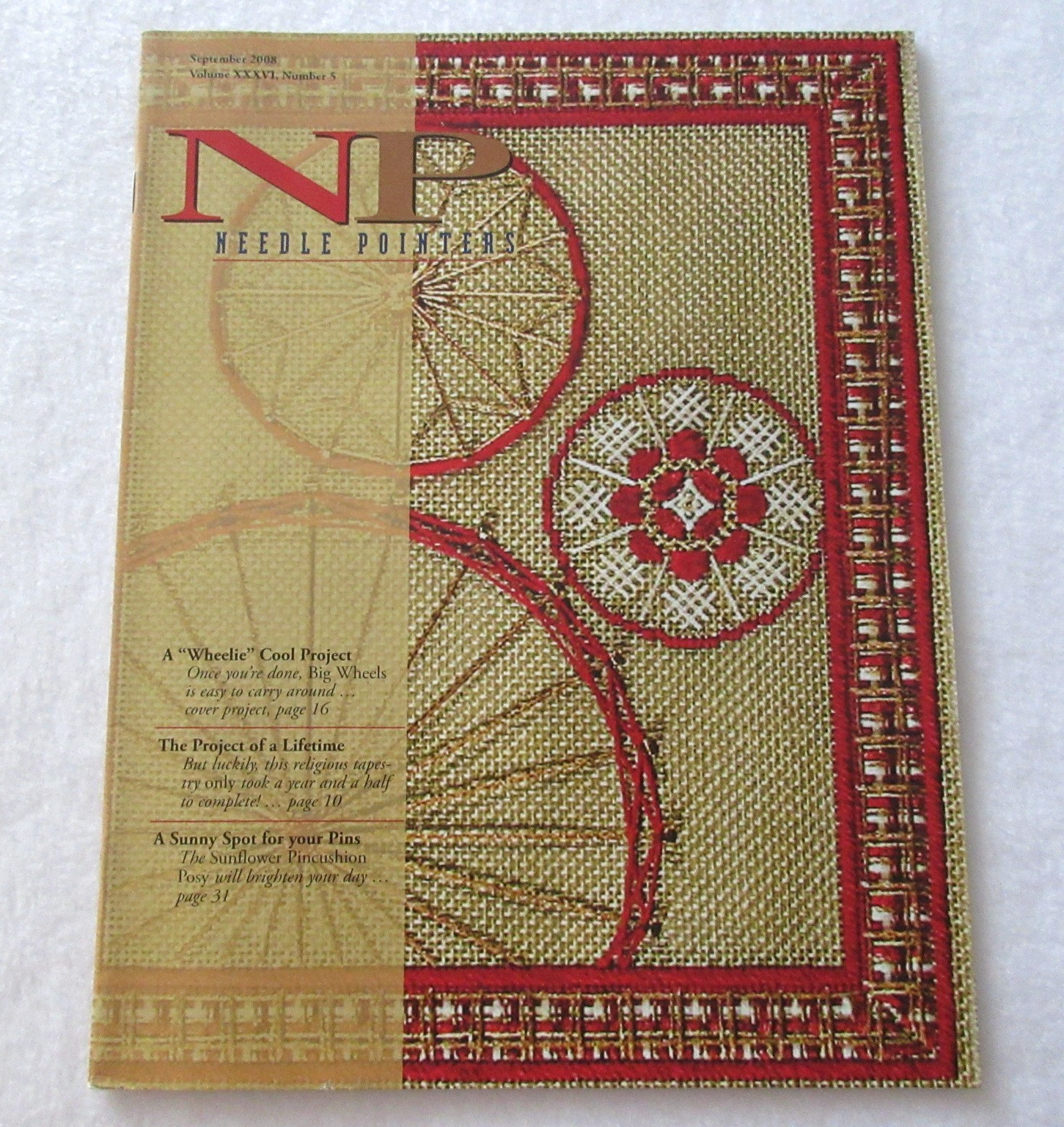 NEEDLE POINTERS Pattern Magazine September 2008 Wheelie Cool Projects Pincushion