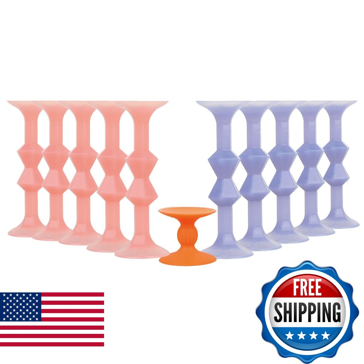 CrosCentury 11Pcs Diamond Styled Valentine's Day Silicone Suction Cup Dart Game
