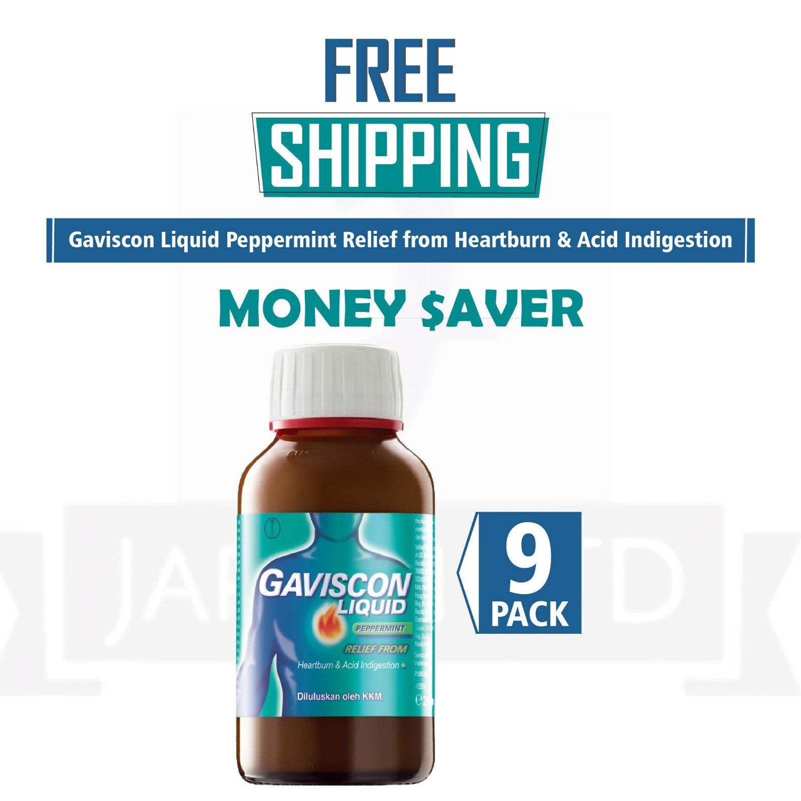 9 PACK OF Ga-I$con Pepper-mint Liquid (200ML) - FREE DELIVERY