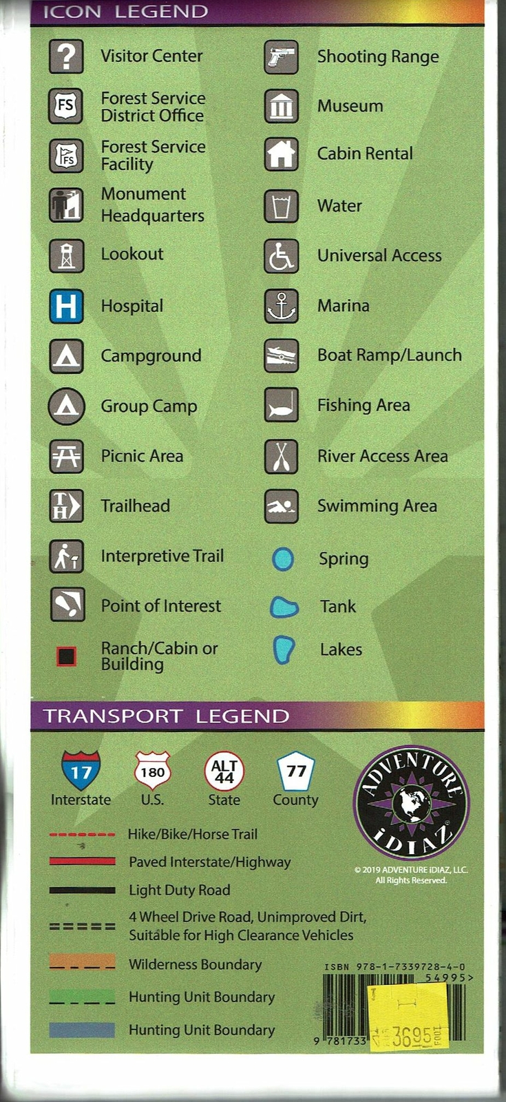 Arizona Hunt Unit 27 Hunting/Recreation Map