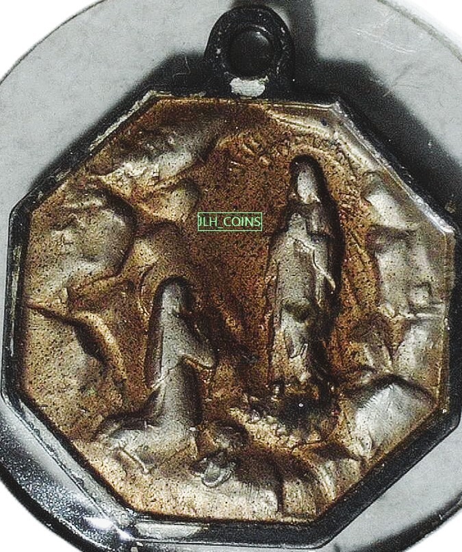 DOUBLE SIDED RELIGIOUS MEDAL / PENDANT - EC 7197