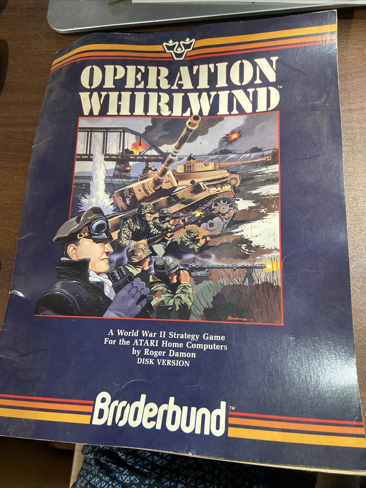 VERY RARE Operation Whirlwind by Broderbund for the Atari Home Computer Manual