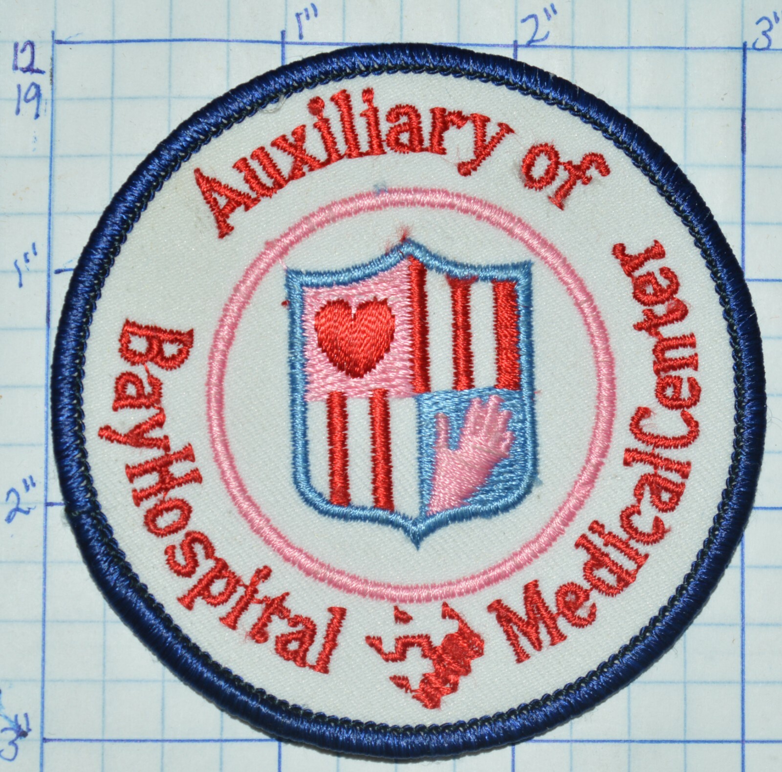 BAY HOSPITAL MEDICAL CENTER AUXILIARY VINTAGE PATCH