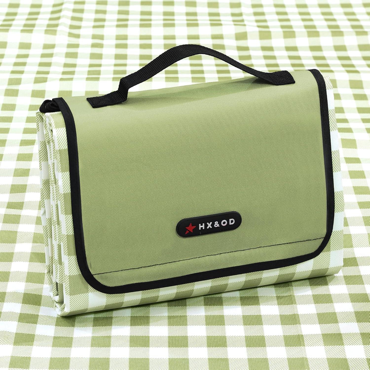 HX&OD Picnic Blanket Outdoor Extra Large Picnic Mat 80"X60" Camping Blanket Beac