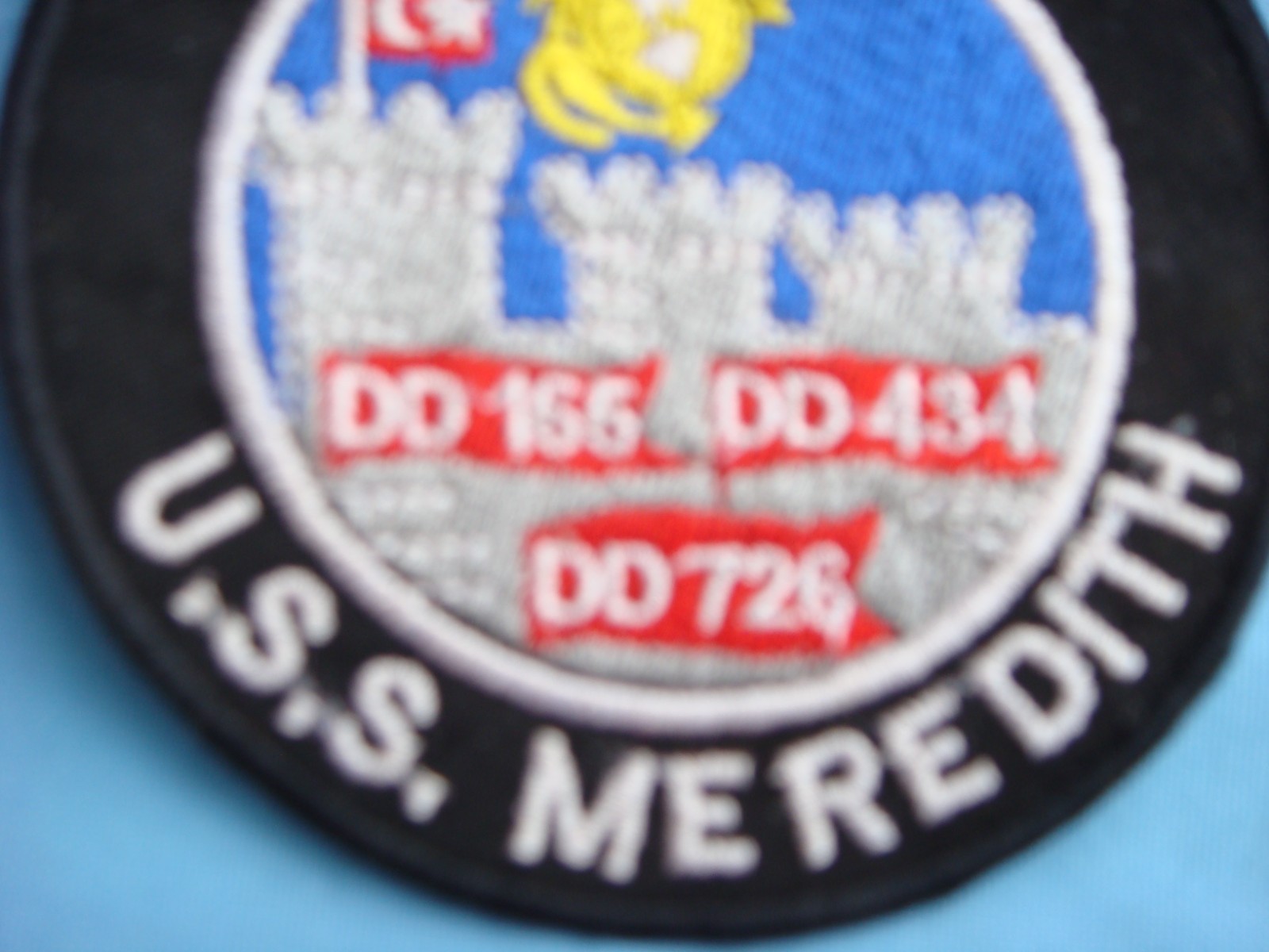 VIETNAM WAR PATCH, US NAVY USS MEREDITH DD-890 DESTROYER