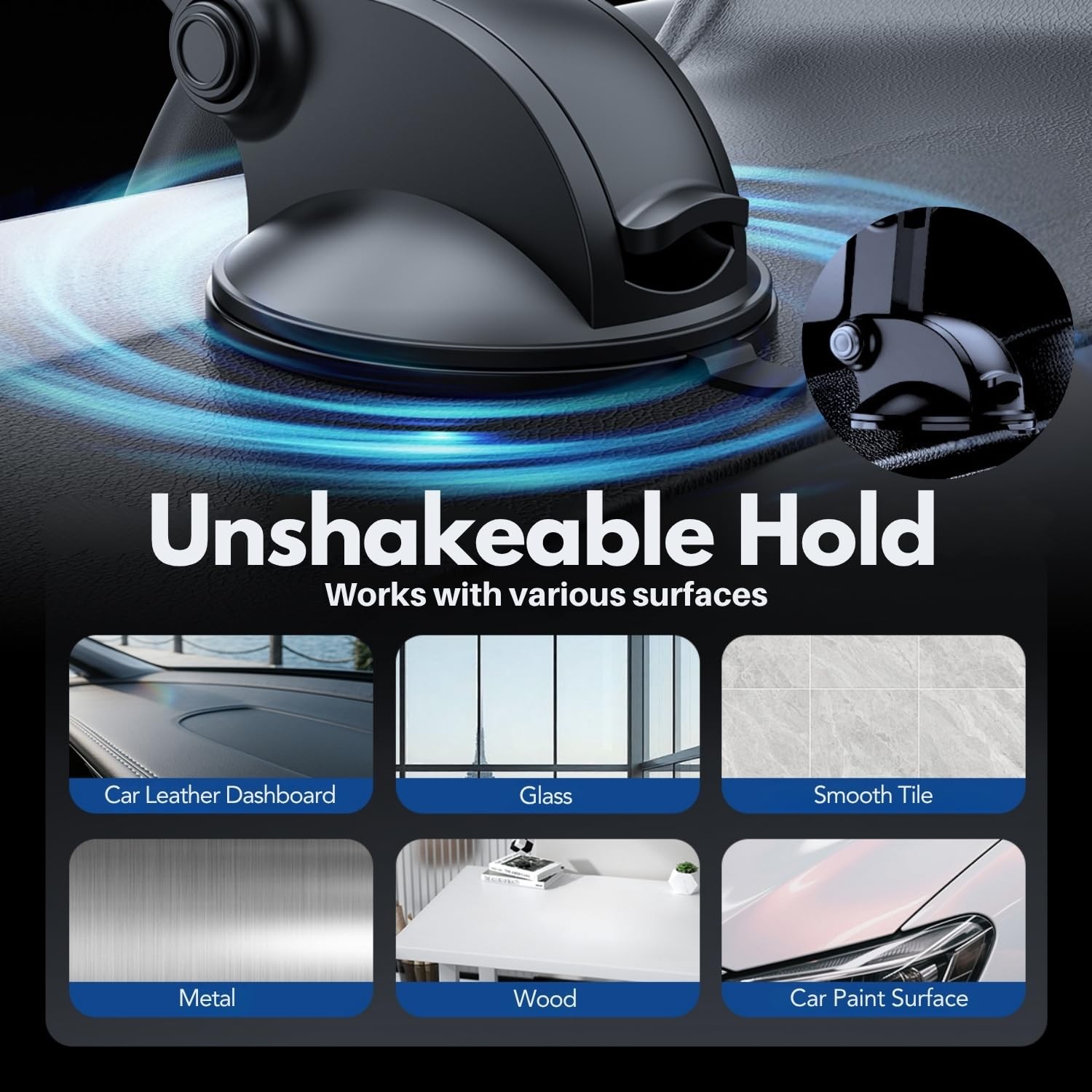 Universal Car Mount Windshield Dashboard Holder for iPad Stand