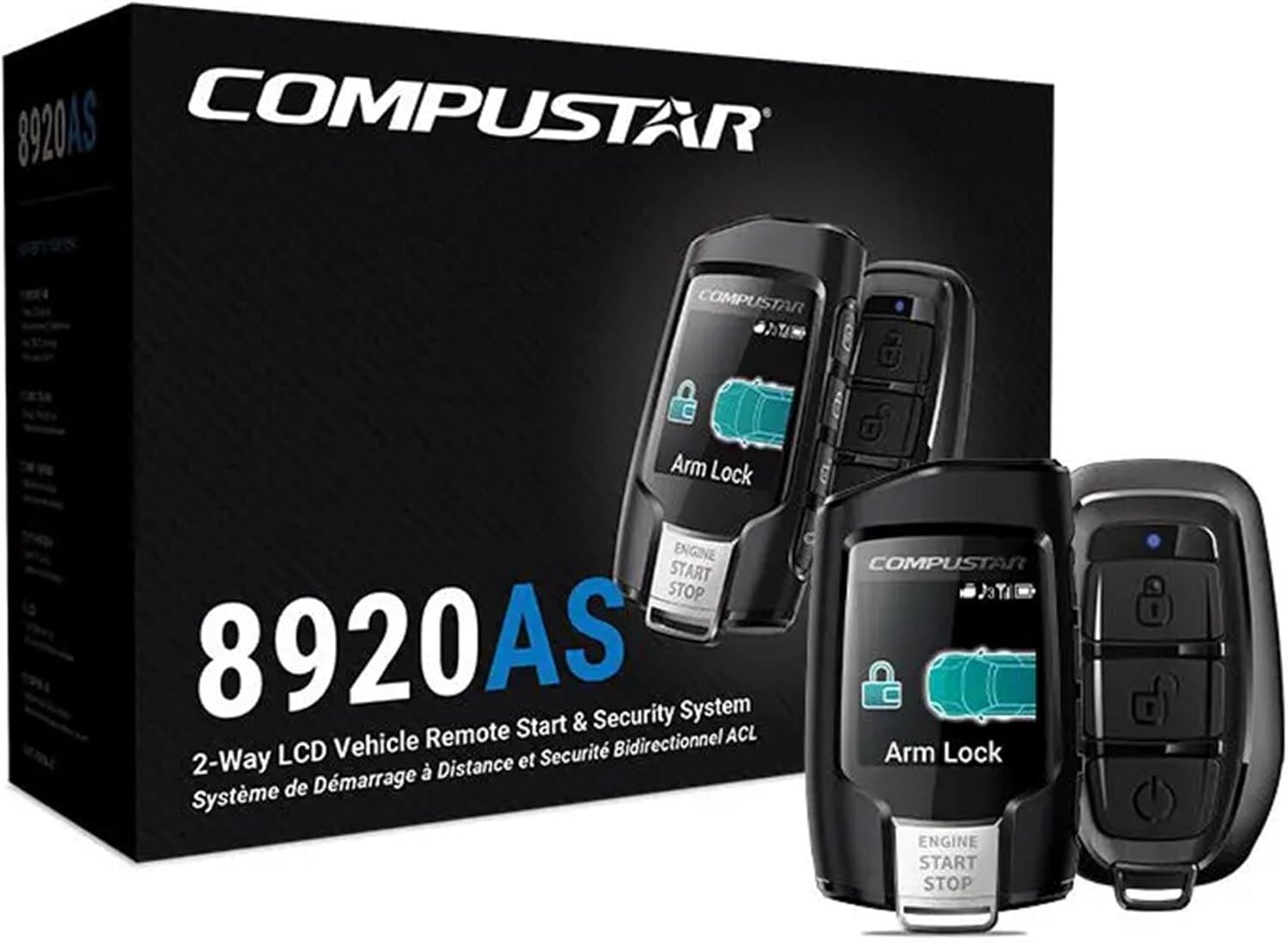Compustar CS8920-AS 2-Way LCD Q9 remote Alarm and Remote Start + Blade-AL Bundle