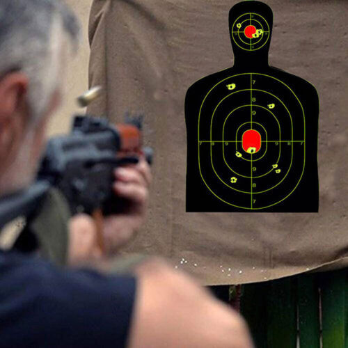 Shooting Targets Reactive Splatter Range Paper Target Gun Shoot Rifle 2/40Packs