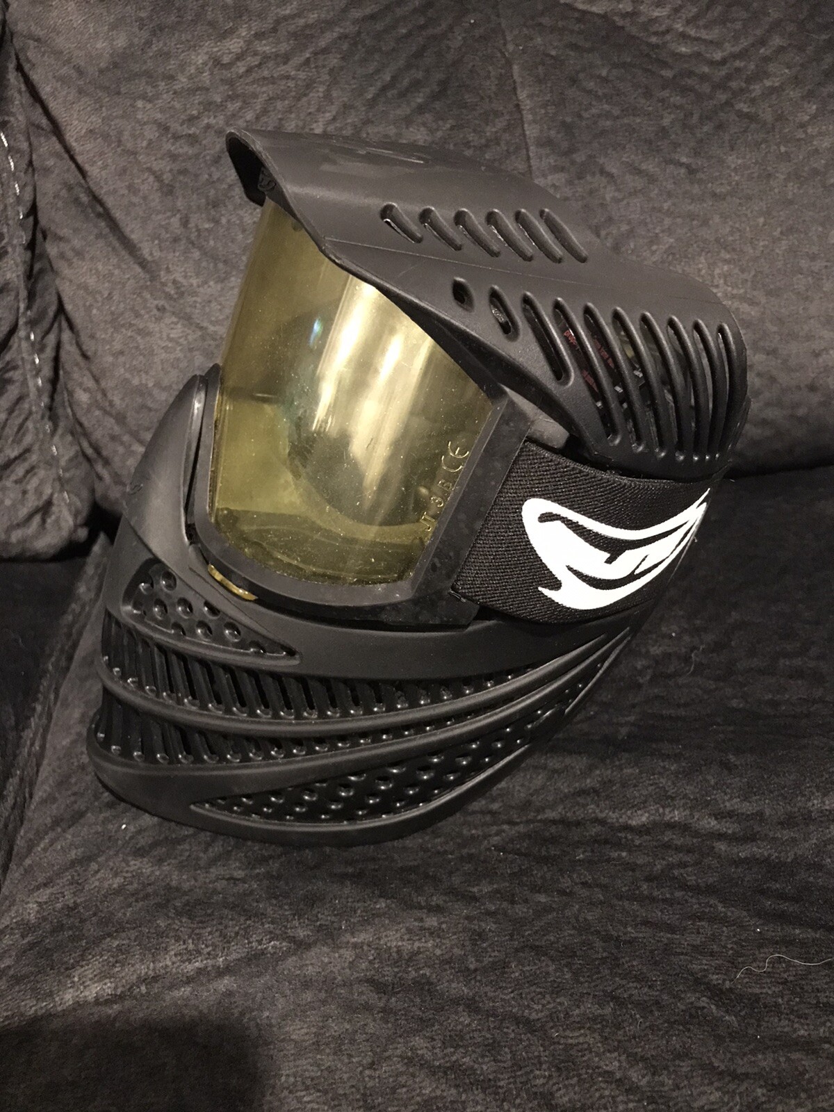 JT Paintball Mask With Yellow Goggles