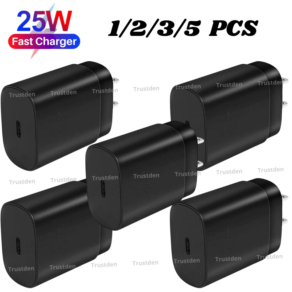 Lot 25W Type C USB-C Fast Wall PD Charger Block For Samsung Galaxy S10 S20 S21