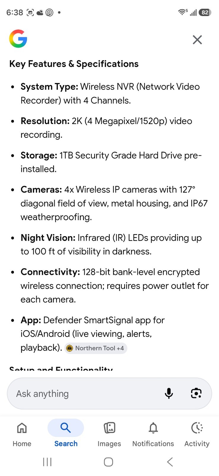 defender camera security system