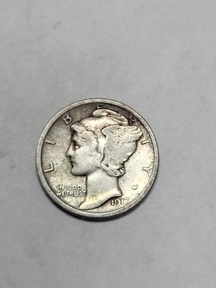 1917 Mercury Dime