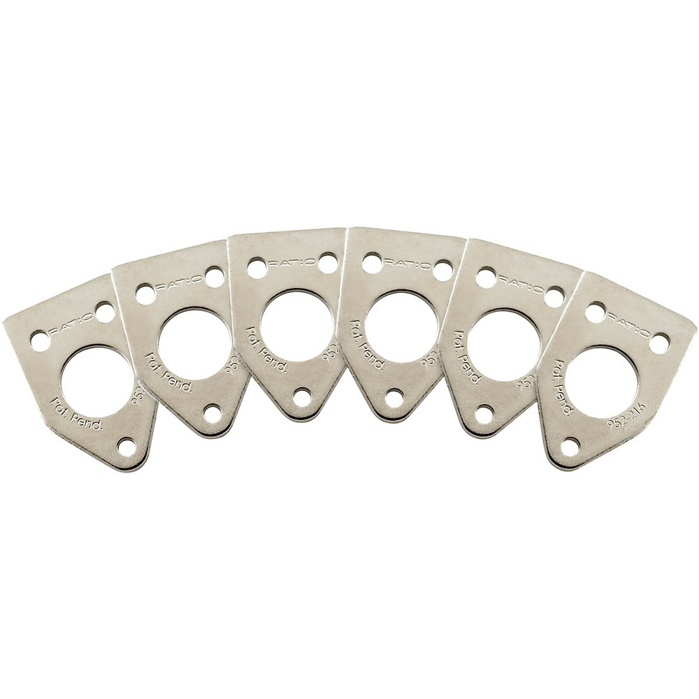 Graph Tech Ratio InvisoMatch Installation Plates (Pack of 6) Nickel