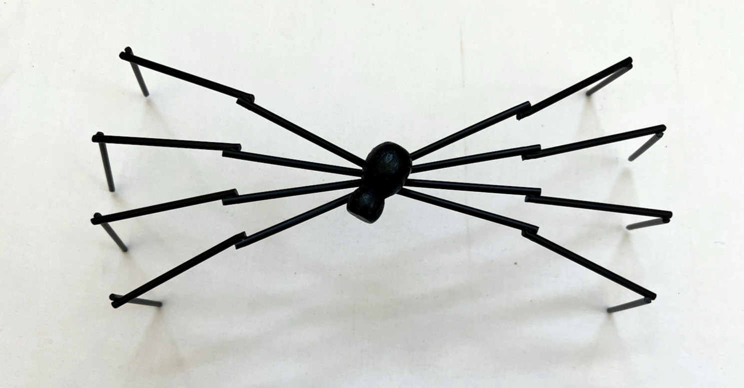 Spider Halloween Decoration Metal Legs Wood Body Unbranded Creepy Scary Prop