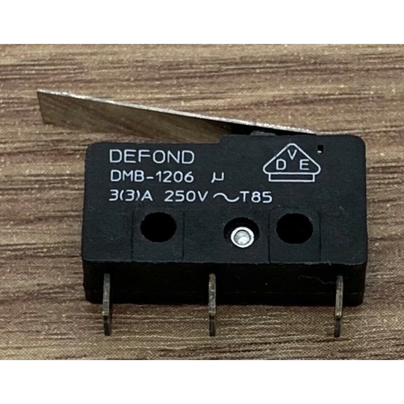 DEFOND DMB-1206 / DMB-1210 3 Pins Micro Switch with Press Lever