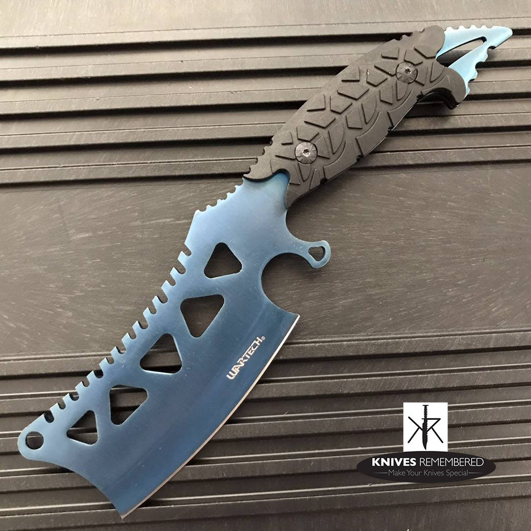 Monogram Custom Knives Engraved Personalized Knife Fixed Blade Hunting Cleaver
