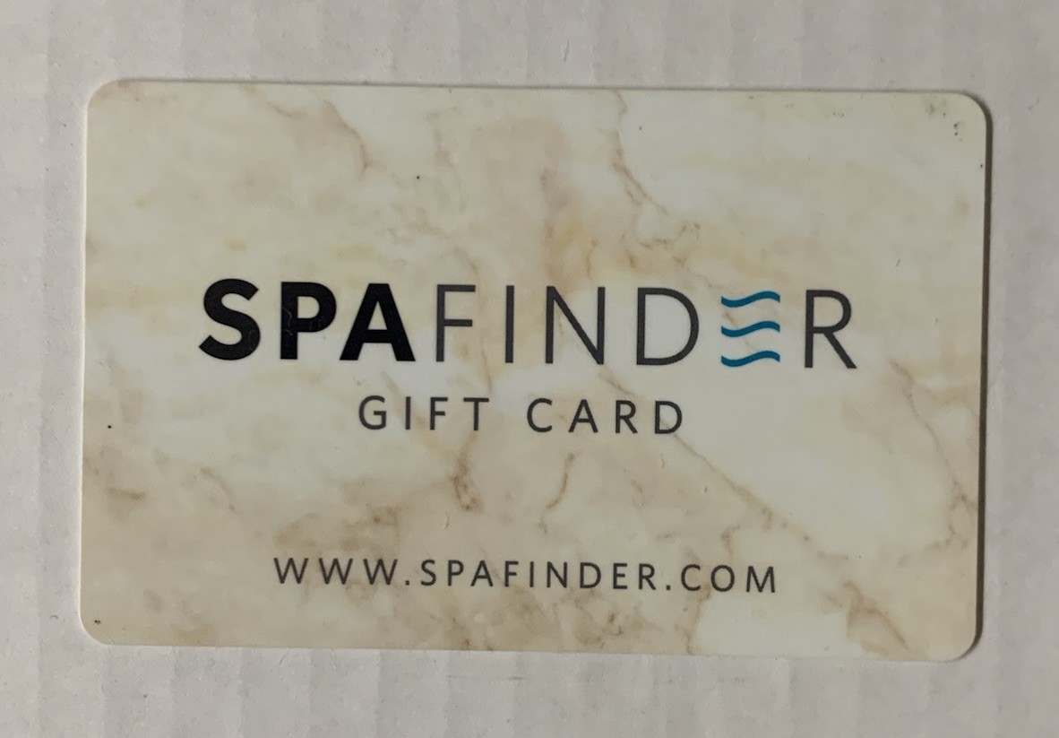 Spa Finder gift card $25 Value