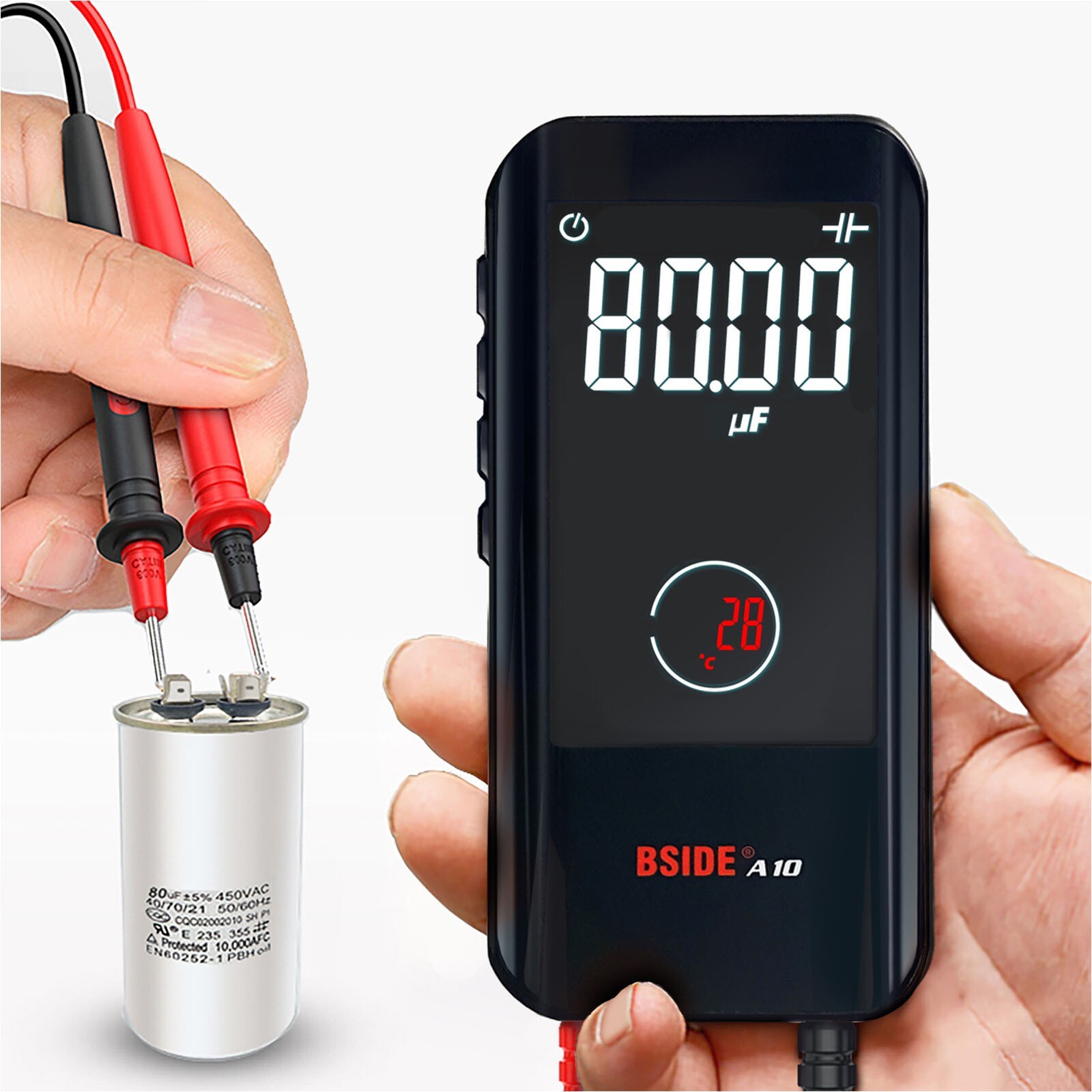 BSIDE A10 Smart 9999 Counts Multimeter Digital Display AC/DC Voltmeter