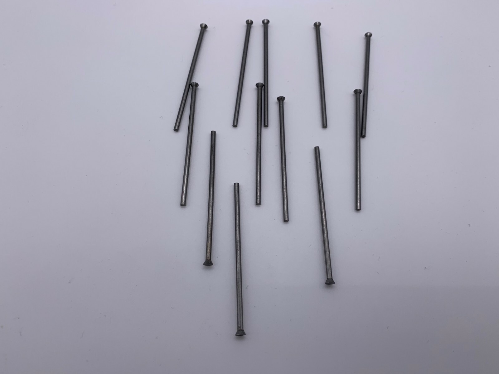 Royal .074" X  2" Long Bevel Headed Punches, Tool Steel, Lot Of 12 Pieces