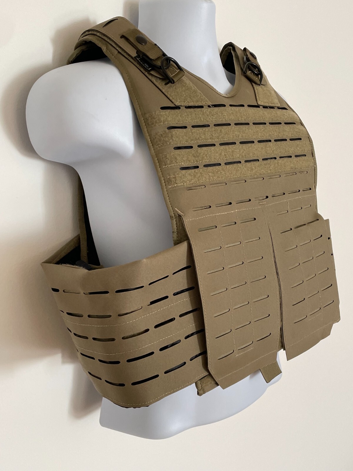 PROTECH Tactical Plate Rack Carrier AWS VCS 10X12 Large Tan Webless