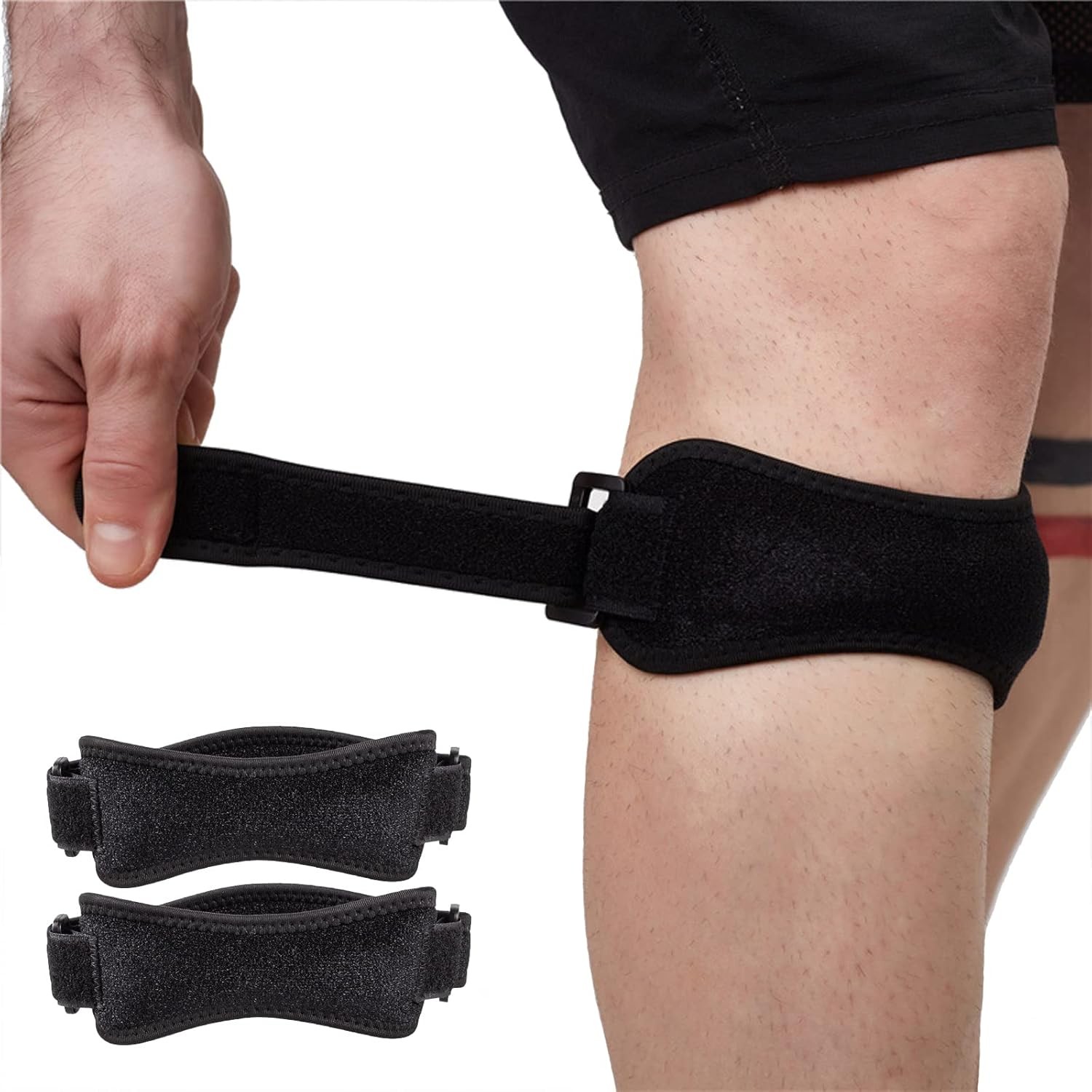 4× Knee Brace Support Patella Stabilizer Strap Pain Relief for Running Tendon US