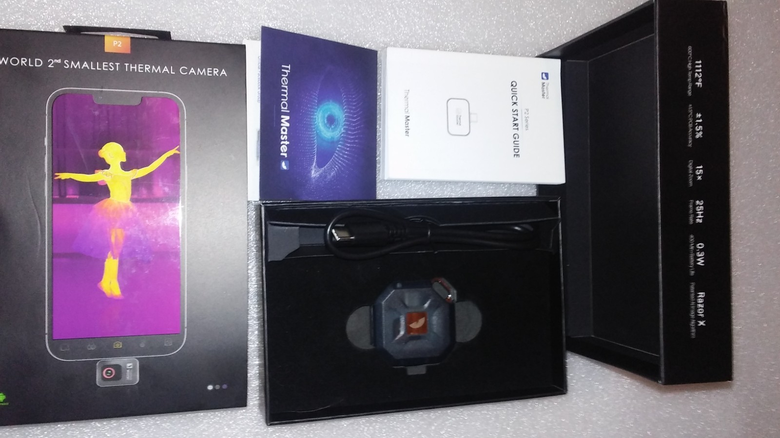 Thermal Master P2 Android Thermal Imaging Camera for Phone,15x Zoom,512×384