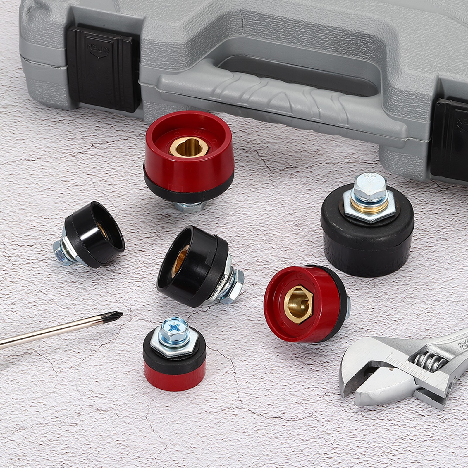 Welding Cables Panel Connector Socket DKJ10-25 Black