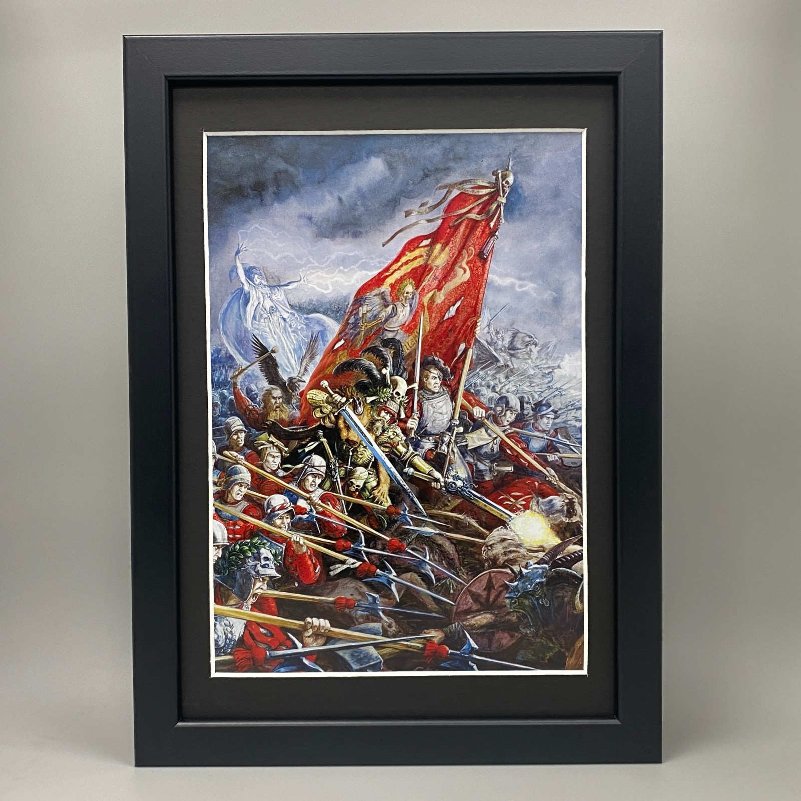 THE EMPIRE FRAMED ART HALBERDIERS MAGE BEASTMEN WARHAMMER AGE OF SIGMAR AOS