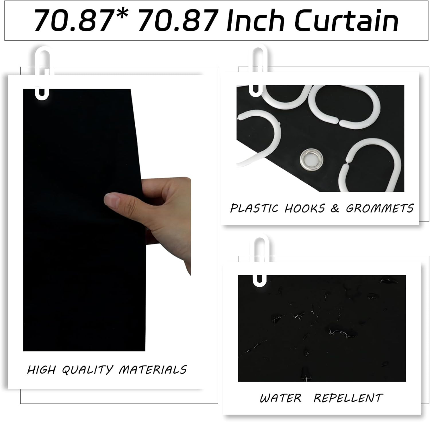 Black Bathroom Accessories Set, 9-Piece Bathroom Accessory Sets Complete with Tr