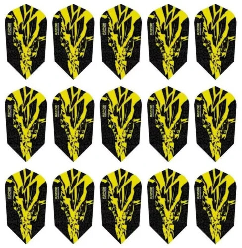 5 New Sets Harrows Rapide X Slim Dart Flights – Ships w/ Tracking - Yellow