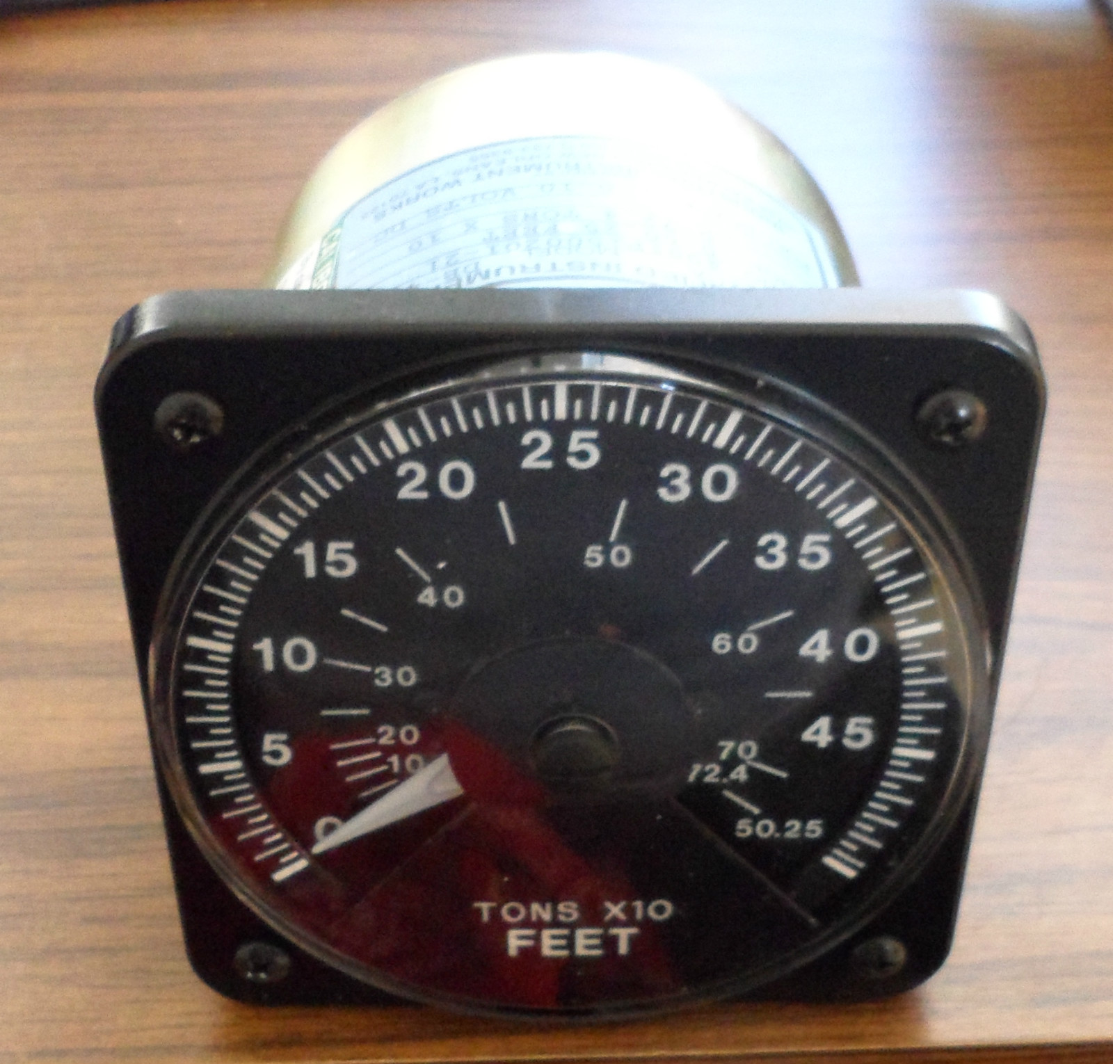 YOKOGAWA VOLTMETER PANELMETER FOOT TONS YCA  DB-40 PART NUMBER 4981P1500201-21