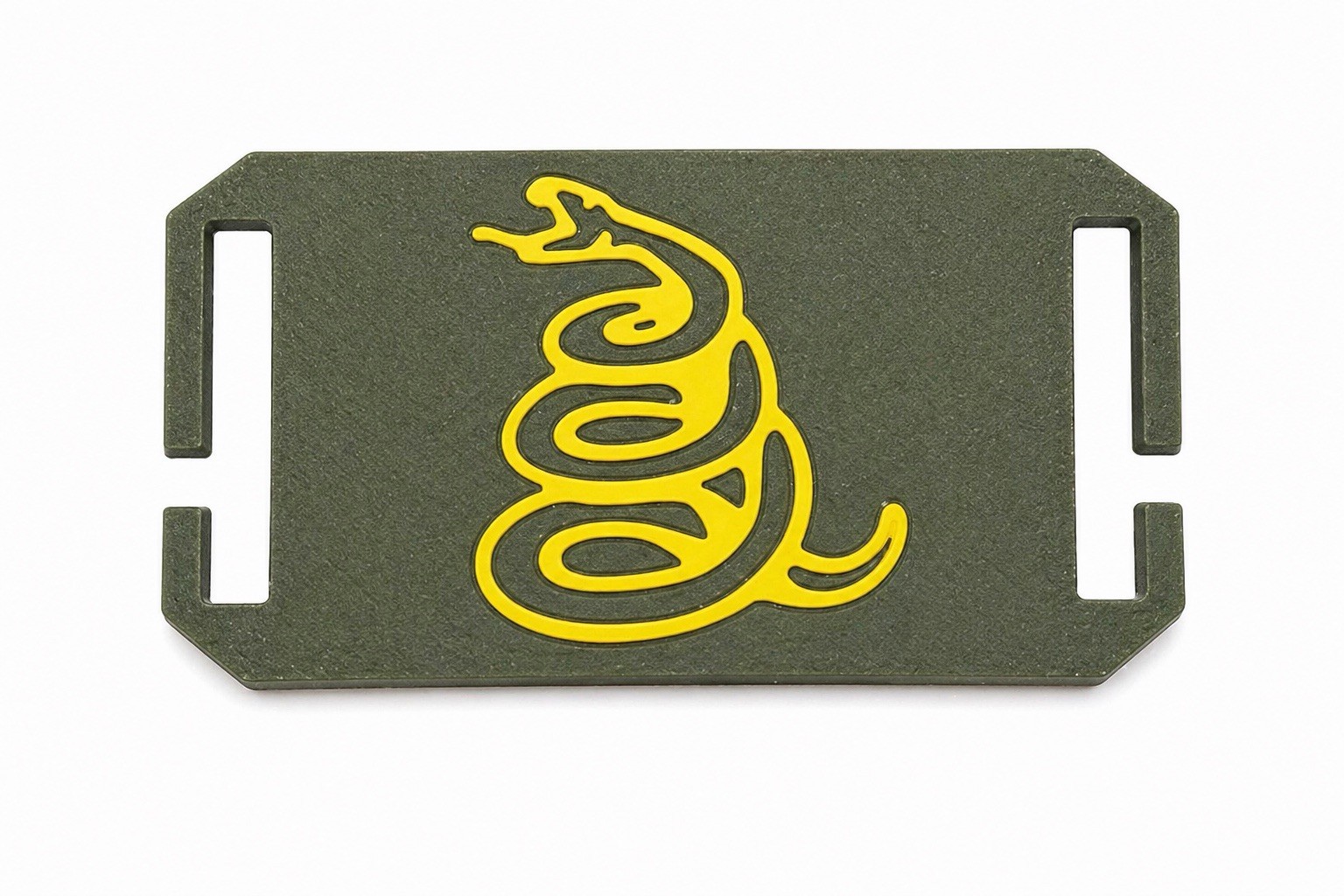Gadsden Snake MOLLE Tag 3D Printed Patch Tactical Gear Custom Colors